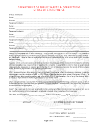 Form DSSP4424B &quot;Personnel Complaint Affidavit&quot; - Louisiana, Page 5