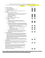 Document preview: Application to Operate an Education Program in a Nonpublic Nursery School Checklist - Maryland