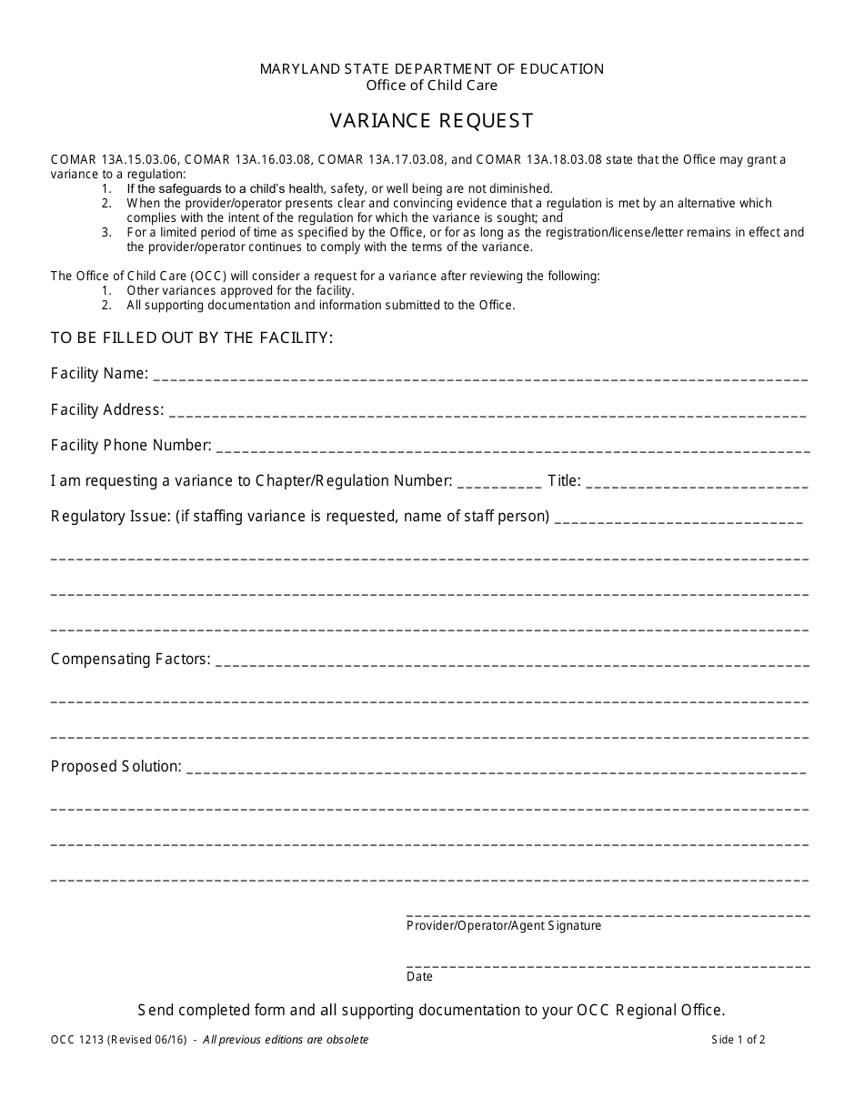 form occ1213 download printable pdf or fill online