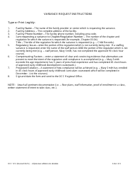 Form OCC1213 Variance Request - Maryland, Page 2