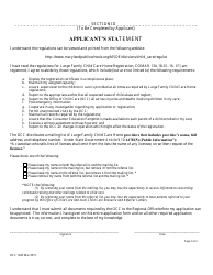 Form OCC1240 Application for Large Family Child Care Home Registration - Maryland, Page 4