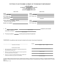 Form WCB-180 &quot;Petition to Determine Extent of Permanent Impairment&quot; - Maine