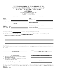 Document preview: Form WCB-213A Petition for Review of Extended Benefits Awarded Due to Extreme Financial Hardship Pursuant to 39-a M.r.s.a. 213(1)(B) - Maine