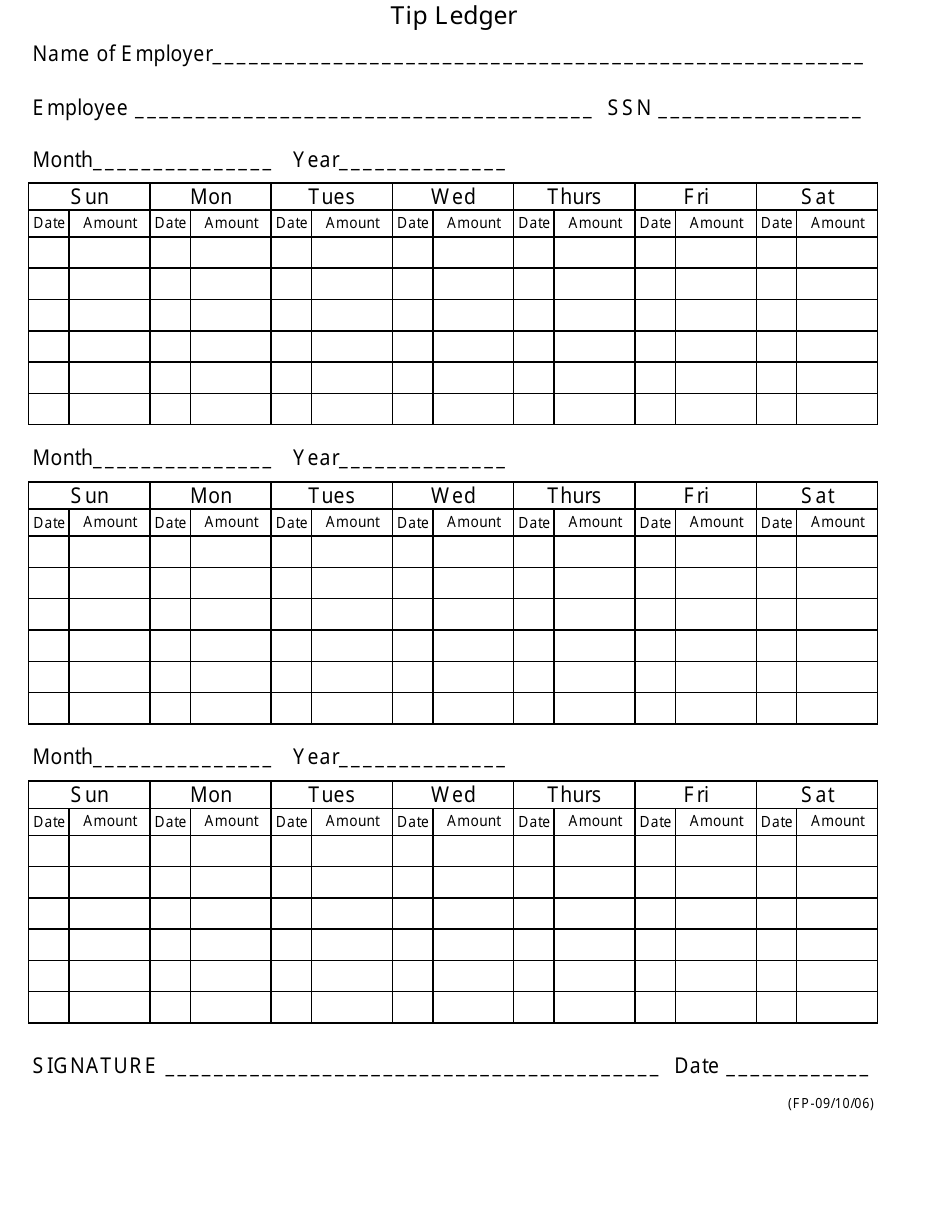 Nebraska Tip Ledger - Fill Out, Sign Online and Download PDF ...