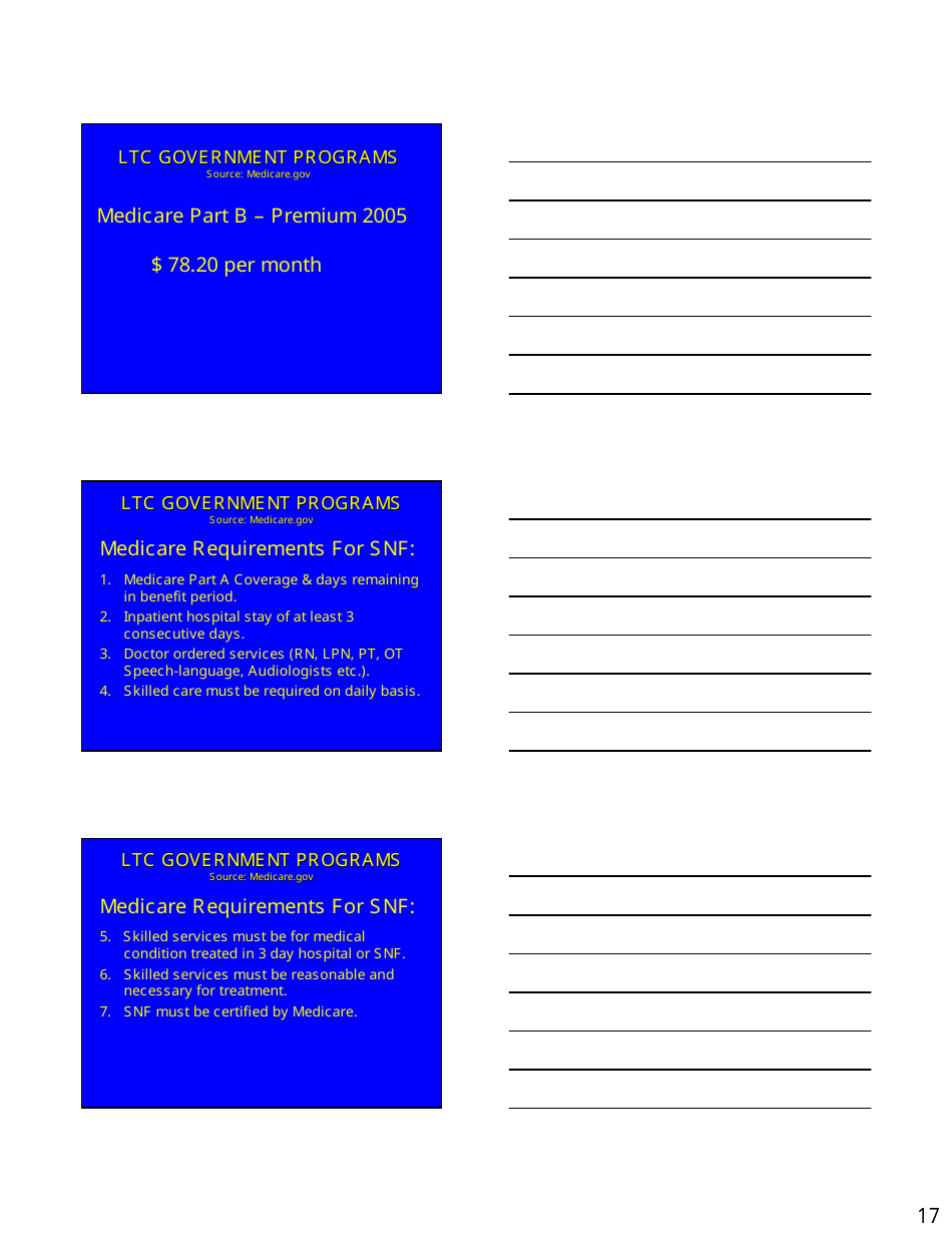 Long Term Care Market  Products Forum Handout - Kansas, Page 17