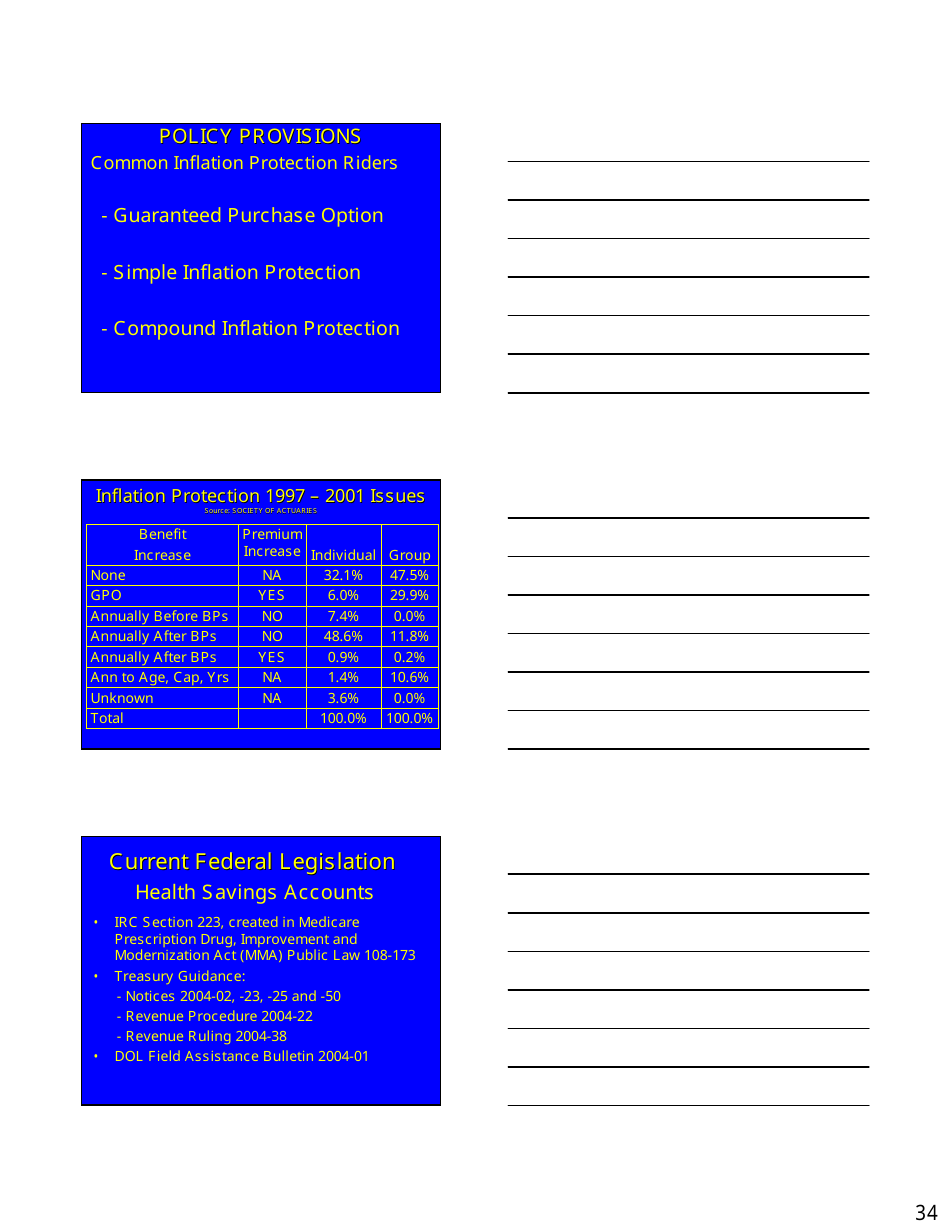 Long Term Care Market  Products Forum Handout - Kansas, Page 34