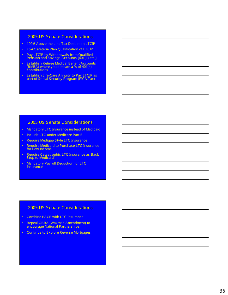 Long Term Care Market  Products Forum Handout - Kansas, Page 36