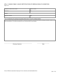 Form HFLL-1 &quot;Optional Form for Certification of a Serious Health Condition by a Health Care Provider&quot; - Hawaii, Page 4