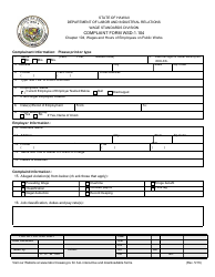 Form WSD-1.104 Complaint Form - Hawaii, Page 2