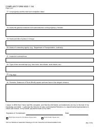Form WSD-1.104 Complaint Form - Hawaii, Page 3