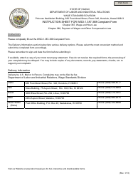 Document preview: Form WSD-1.387-388 Complaint Form - Hawaii