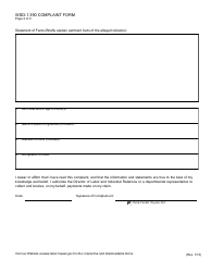 Form WSD-1.390 Complaint Form - Hawaii, Page 3