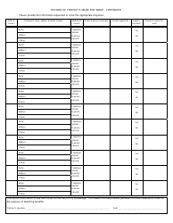 Form UC-253 Record of Contacts Made for Work - Hawaii, Page 2