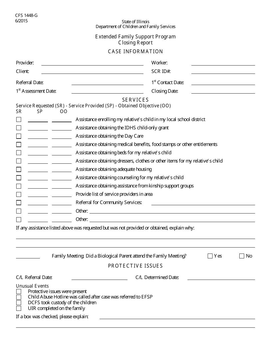 Form CFS1448-G - Fill Out, Sign Online and Download Fillable PDF ...
