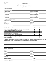 Document preview: Form CFS1448-PA Extended Family Support Program Post Adoption Referral Form - Illinois