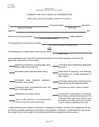 Document preview: Form CFS440-7 Consent for Disclosure of Information; Substance Abuse Assessment and/or Treatment - Illinois