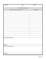 Form CFS1452-2 &quot;Clinical Intervention for Placement Preservation (Cipp) Action Plan&quot; - Illinois, Page 6