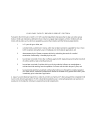 Form CFS671 Child Care Facility Driver Application - Illinois, Page 2
