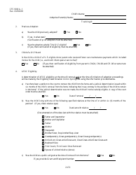 Form CFS1800 A-1 Adoption Assistance Eligibility for Children Not Under the Legal Responsibility of Illinois Department of Children and Family Services - Illinois, Page 2
