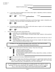 Form CFS1800-A-A Adoption Assistance Eligibility Determination - Illinois, Page 2