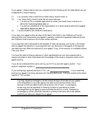 Form CFS151-A Notice of Decision to Remove Unrelated Children - Illinois, Page 2