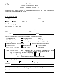 Form CFS685 &quot;Ward's Supervision Plan&quot; - Illinois