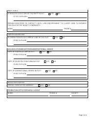 Form CFS685-1 Adjudicated Sex Offender / Adult Registry Staffing Checklist - Illinois, Page 2