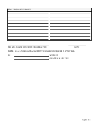 Form CFS685-1 Adjudicated Sex Offender / Adult Registry Staffing Checklist - Illinois, Page 4