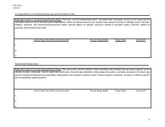 Form CFS2032-1 Youth Driven Transition Plan - Illinois, Page 4