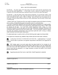 Document preview: Form CFS452 Well Water Agreement - Illinois
