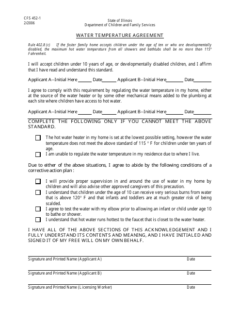 Form CFS452-1  Printable Pdf