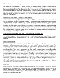Form CFS2032-2 Power of Attorney for Health Care - Illinois, Page 2