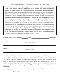 Form CFS2032-2 Power of Attorney for Health Care - Illinois, Page 3