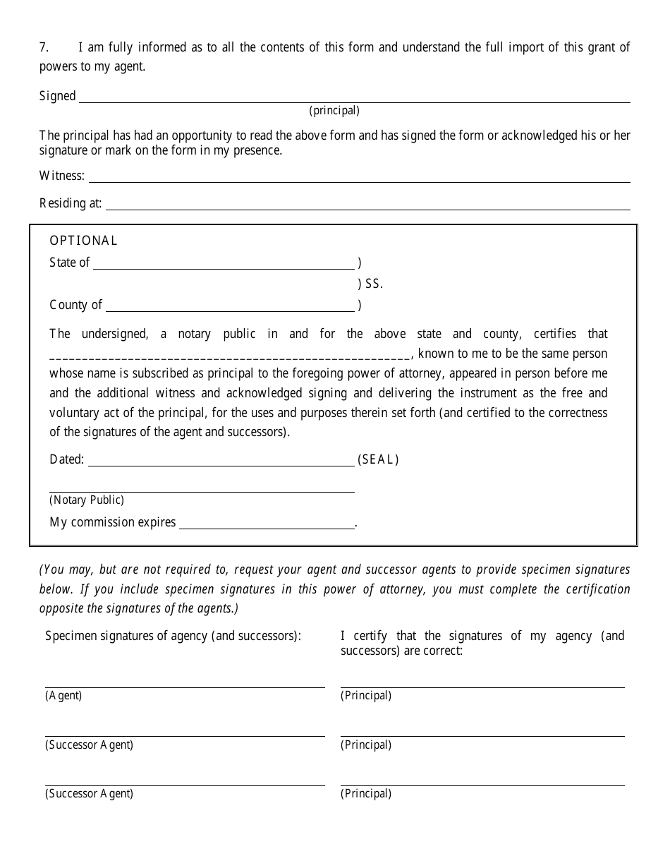 Form CFS2032-2 Power of Attorney for Health Care - Illinois, Page 6