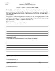Document preview: Form CFS452-2 Foster Family Firearms Agreement - Illinois