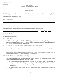 Document preview: Form CFS1800-C-A-INTERIM Interim Adoption Assistance Agreement - Illinois