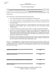 Form CFS452-B Non-active Status Request - Illinois