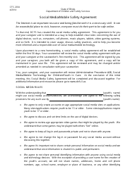 Form CFS2034 Social Media/Mobile Safety Agreement - Illinois