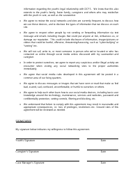 Form CFS2034 Social Media/Mobile Safety Agreement - Illinois, Page 2