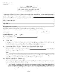 Form CFS1800-C-G-INTERIM Interim Subsidized Guardianship Agreement - Illinois