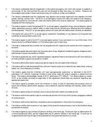 Form CFS458 Relative Caregiver Placement Agreement - Illinois, Page 2