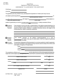 Document preview: Form CFS1800-F Amendment to Agreement for Assistance - Illinois