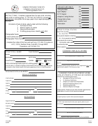 Form CFS468-1 Adoption Listing Service (Als) Child Registration Form - Illinois