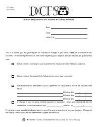 Document preview: Form CFS1800-L Decision Letter Re Change in Child's Needs Circumstance - Illinois