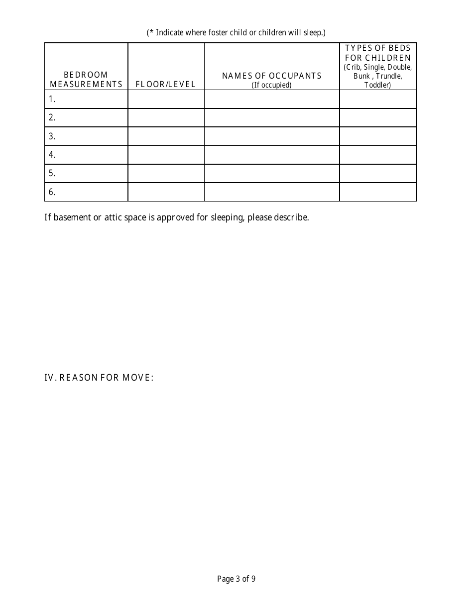 Form CFS506-A Foster Home Change of Address Licensing Assessment - Illinois, Page 3