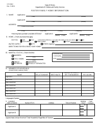 Document preview: Form CFS506-F Foster Family Home Information - Illinois