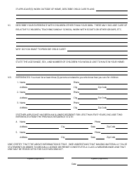 Form CFS506-F Foster Family Home Information - Illinois, Page 2