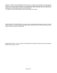 Form CFS506-I &quot;Initial Foster Home Licensing Assessment&quot; - Illinois, Page 10