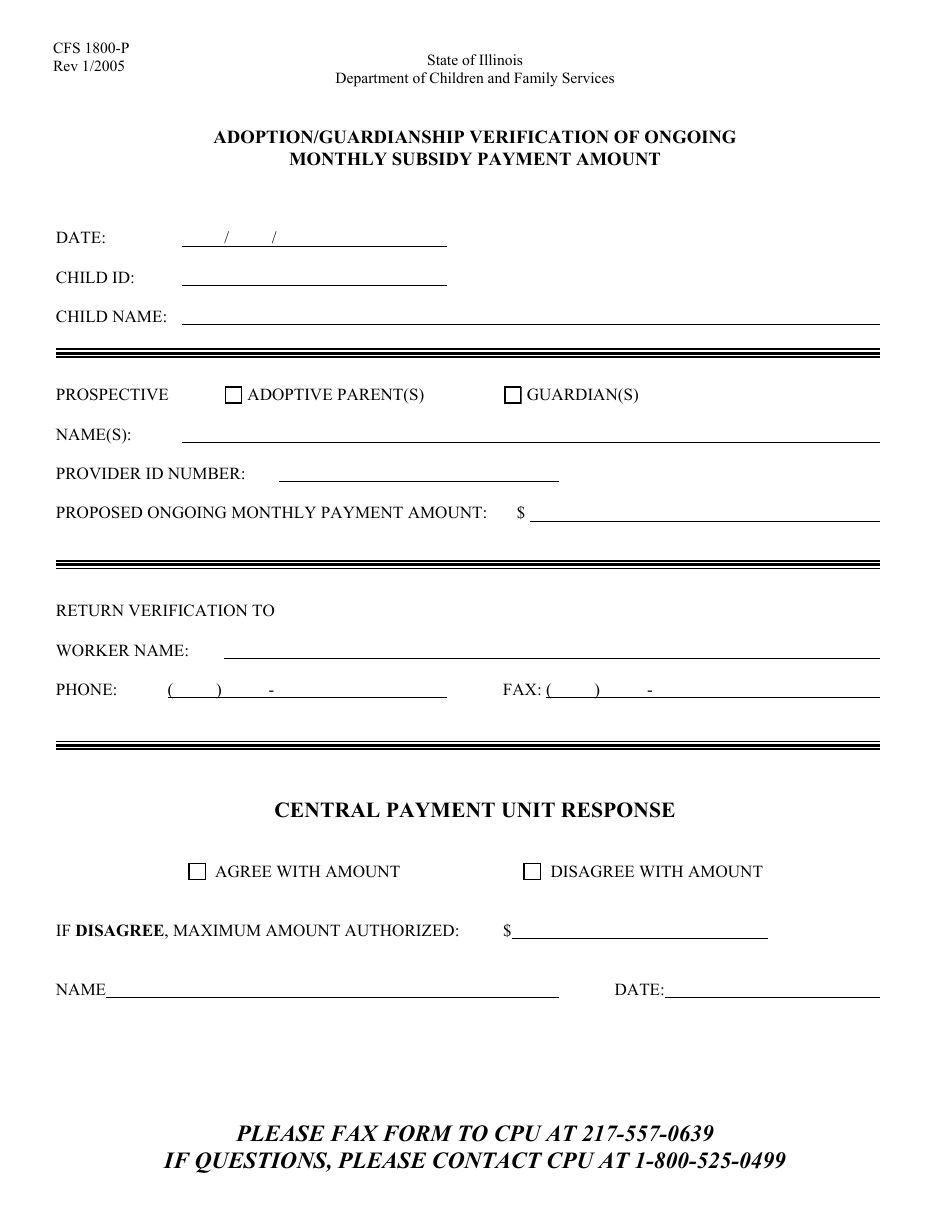 Form CFS1800-P - Fill Out, Sign Online and Download Fillable PDF ...