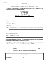 Form CFS744 Americans With Disabilities Act Grievance Form - Illinois